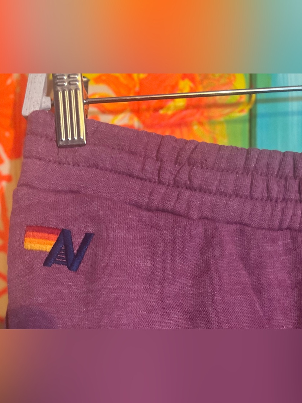 Aviator Nation Wide Leg Pocket Sweatpants| Faded Berry - Picture 3 of 6